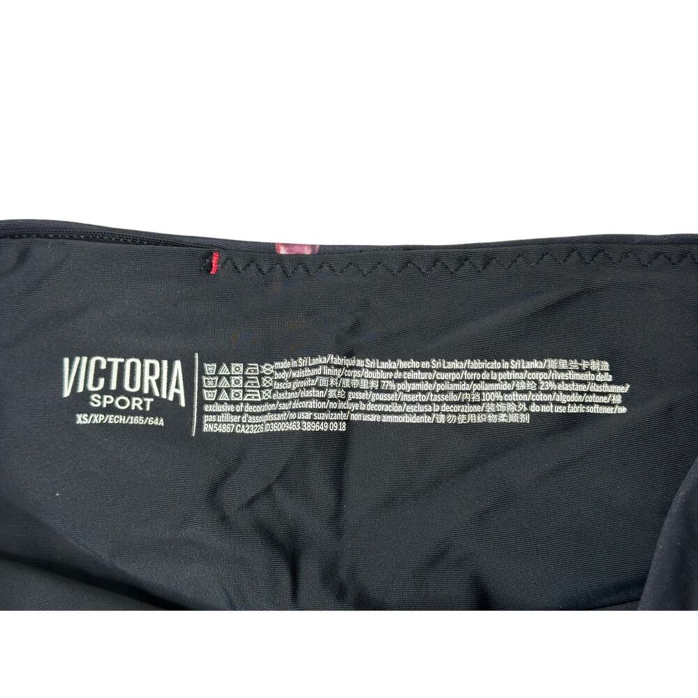 Victoria's Secret Sport Jewel Print Leggings XS Black High Rise Activewear Gym - Picture 5 of 6